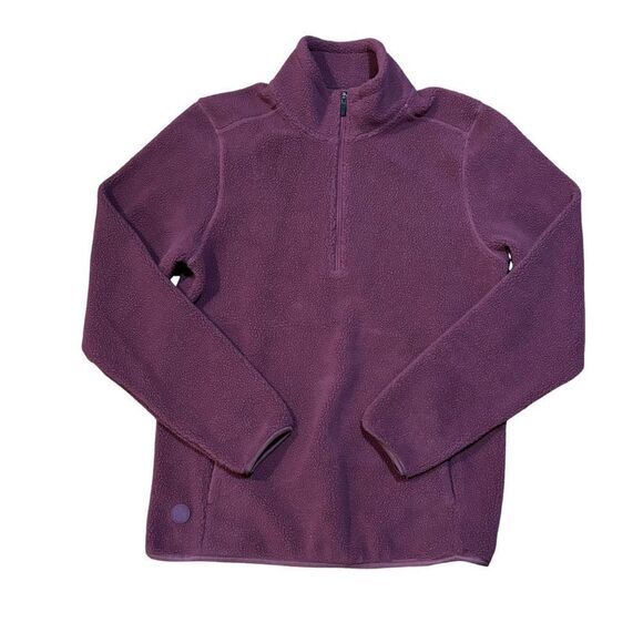 Men’s Burgundy cuts pullover fleece jacket size small - Picture 1 of 2